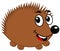 A smiling hedgehog\'s profile