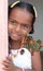 Smiling Indian Village Little Girl