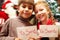 Smiling Kids with Letters to Santa