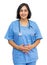 Smiling latin american mature nurse