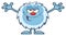 Smiling Little Yeti Cartoon Mascot Character With Open Arms For Hugging