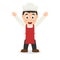 Smiling Male Chef Cartoon Character