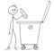 Smiling Man Throwing Plastic Bottle in to Waste Container