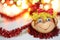 Smiling monkey christmas decoration