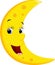 Smiling Moon Cartoon