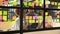 Smiling multiethnic colleagues brainstorm working with sticky notes