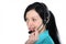 Smiling operator woman in a Call center