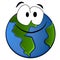 Smiling Planet Earth Cartoon