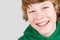 Smiling preteen boy