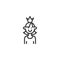 Smiling Princess outline icon