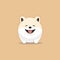 Smiling Samoyed Dog Sms And Gif For Social Media