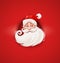 Smiling Santa Claus Christmas character face