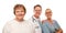 Smiling Senior Woman with Medical Doctor and Nurse