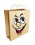 Smiling shopping bag