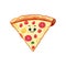 a smiling slice of pizza. Ai-generated.