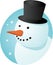 Smiling snowman