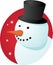 Smiling snowman