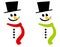 Smiling Snowman Clip Art 3