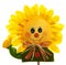 Smiling sunflower