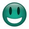 Smiling thumbs emoticon style