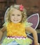 Smiling Toddler in Fairy Halloween Costume