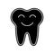 Smiling tooth icon. Element of Dantist for mobile concept and web apps icon. Glyph, flat icon for website design and development,