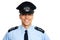 Smiling young policeman