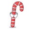 Smirking candy canes character cartoon