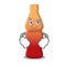 Smirking cola bottle jelly candy character cartoon