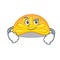 Smirking orange jelly candy character cartoon