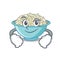Smirking rice bowl character cartoon