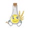 Smirking wheat germ oil the mascot shape