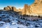 Smith Rock in Oregon at winter morning