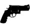 SmithSmith & Wesson Model 500 Revolver .500 S&W Magnum Drum Revolver. Detailed vector illustration realistic silhouette