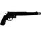 SmithSmith & Wesson Model 500 Revolver .500 S&W Magnum Drum Revolver. Detailed vector illustration realistic silhouette