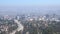 Smog Air Pollution in Hollywood and Downtown Los Angeles