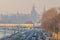 Smog in Moscow, Russia. Thursday, Nov. 20, 2014. Weather: Sun, s