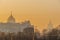 Smog in Moscow, Russia. Thursday, Nov. 20, 2014. Weather: Sun, s
