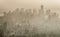 Smog over Manhattan, New York.