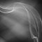 Smoke abstract dark monochrome card background