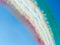 Smoke aircraft of tricolori.Tirrenia arrows, Pisa, Italy, September 11, 2016