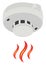 Smoke alarm, illustration, vector