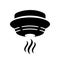 Smoke alarm vector device illustration