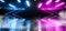 Smoke Arrows Neon Virtual Reality Dark Grunge Concrete Background Asphalt Optical Illusion Fluorescent Blue Purple Vibrant Glowing