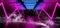 Smoke Chaotic Laser Fluorescent Cyber Sci Fi Futuristic  Modern Retro Neon Glowing Blue Purple  Lights In Dark Empty Grunge