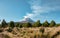 Smoke comes out of snowy Popocatepetl volcano