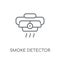 smoke detector linear icon. Modern outline smoke detector logo c