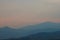Smoke filled skies during sunset over Pikes Peak