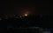 Smoke and flames rise after war planes belonging to the Israeli army carried out airstrikes over Gaza City