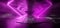 Smoke Fog Neon Glowing Laser Purple Beams Pillars Concrete Grunge Tiled Floor Alien Spaceship Cyber Tunnel Corridor Dark NIght